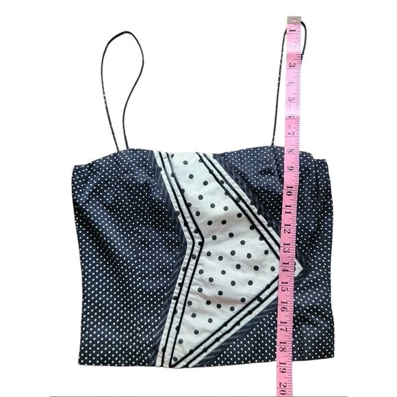 Vintage Koos van den Akker 3-Piece Ensemble Polka Dot Stripes Bustier Skirt Wrap - Picture 7 of 11